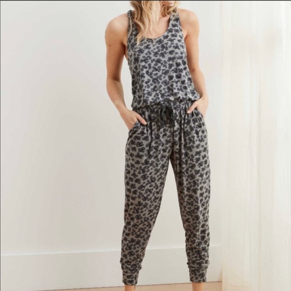 Aerie Leopard Jumpsuit